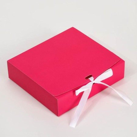 Gift folding box, packaging, Fuchsia, 20 x 18 x 5 cm-1