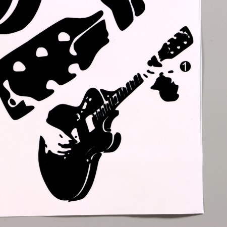 Stick 3D Interior guitarist 40*40cm-1