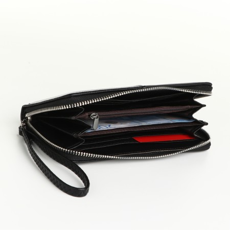 Women's wallet with lightning, black color-3