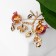 Brooch "Pomegranate Branch", red-green color in gold