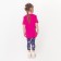 Leggings for girls 2pcs, blue/multi -colored color, height 98 cm