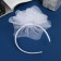 Hair cap "Schoolgirl" Galant Classic, D-16 cm, 1 cm, white