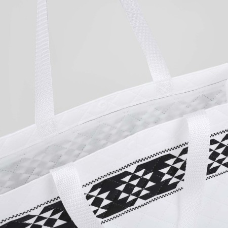 Household bag on the button, white color-2