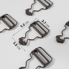 Combineson fastener, 25 mm, 10 pcs, black nickel color