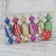 Christmas tree decoration "sweets" (set 6 pcs) 3x10.5 cm, mix