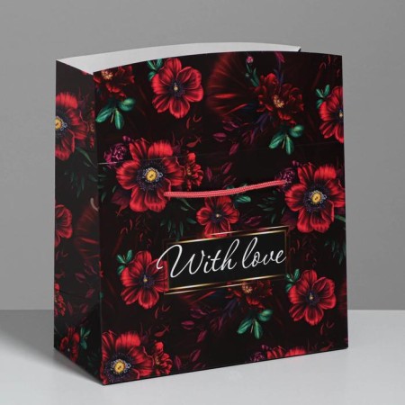 Package - gift, gift packaging, "With Love", 23 x 18 x 11 cm-1