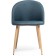 ALDO Metal Carcass stool stained metal/fabric, natural/blue 50x50x77.5 cm