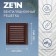 Ventilation grate Zein Lux RM3030KR, 300 x 300 mm, with a grid, metal, brown