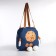 Youth bag with a zipper, blue color