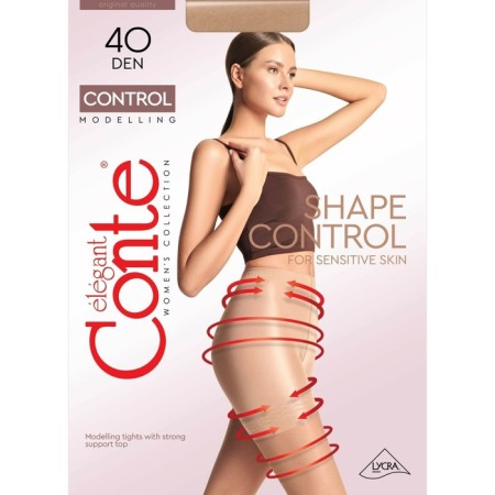 Female tights Control, size 2, color Nero-3