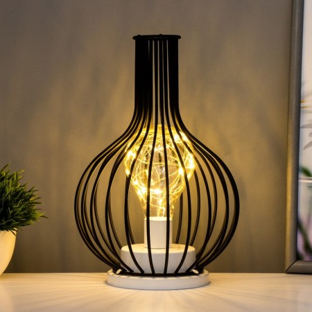 A jug “jug” LED 1W from batteries 3AA Black 14.5x14.5x24.5 cm Risalux-1