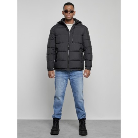 Sports male winter, size 58, black color