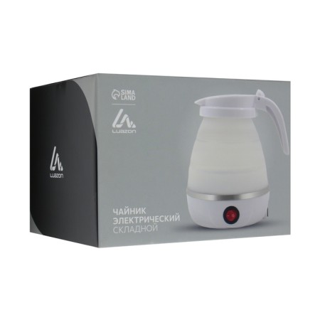 Electric kettle Luazon LSK-1812, plastic, 0.6 l, 600 watts, road, white-9