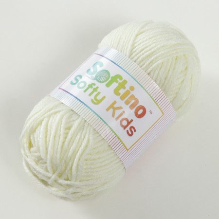 Yarn 100% acrylic "Softy Kids" 90m ± 5m 50 g Color 01 Cream cream-1