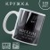 Ceramic “Real Man” mug Mikhail, 320 ml, dark green color