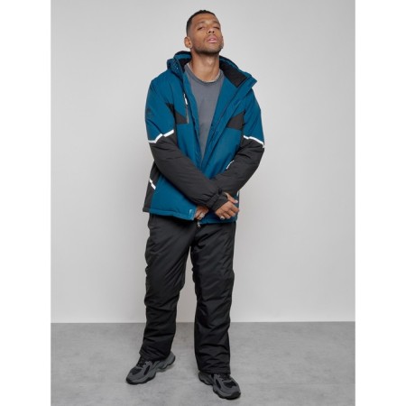 Ski costume men's winter, size 48, blue color-20