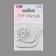 Decorative fastener, d = 2.4/3.1 cm, silver color