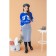 Women's sweatshirt Eliseeva Olesya, size m, blue color