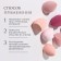 Makeup sponge, set - 8 pcs, increase when getting wet, pink color
