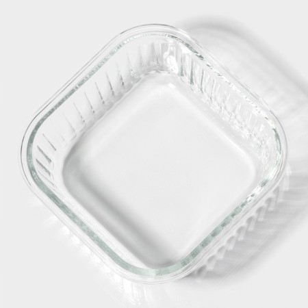 Container of heat -resistant glass of the Shiadu, square, 800 ml, 15 × 7 cm-4