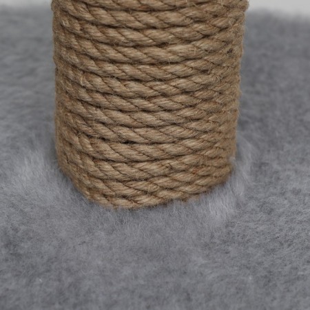 House for cats with a claw, with a sunbed, round, 35 x 35 x 70 cm, gray-5