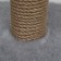 House for cats with a claw, with a sunbed, round, 35 x 35 x 70 cm, gray