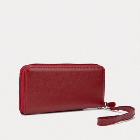 Lightning wallet, with a pen, red color