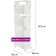 Supra RS-F123401, 123x40x26 cm, 4-tier, white floor