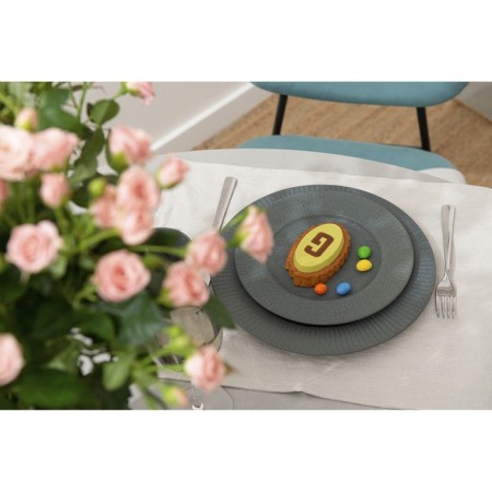 A set of dining plates Liberty Jones Soft RipPles, 27 cm, color gray color-3