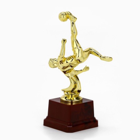 Award figure Cup "Football", C, gold, plastic stand, 18 x 9.5 x 6.5 cm-3