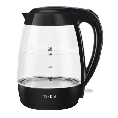 Electric kettle Tefal KO450832, glass, 1.7 l, 2400 watts, black