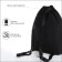 Bag for shoes with pockets, black color