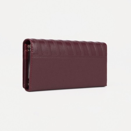 Women's wallet on magnets, burgundy color-1