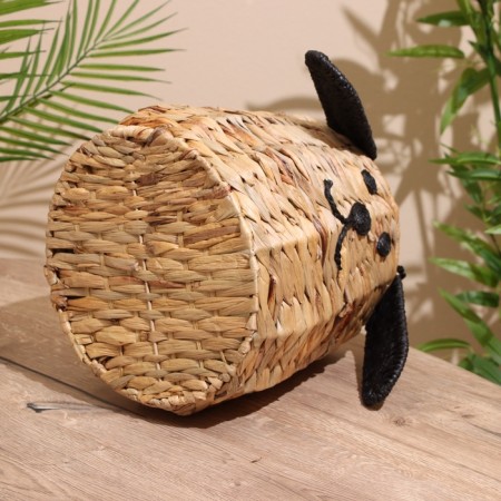 Wicker basket "Dog" 29x29x24 cm-3