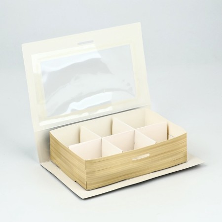 Box under 6 sweets with cells of "Happy holiday!" 14.8 x 9.5 x 3.5 cm-4