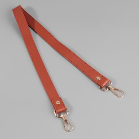 Handle for a bag, with carbines, 60 ± 1 cm × 2 cm, color is light brown-1