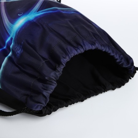 Bag for shoes on the lace, black color-2