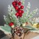 Decor "Bright holiday, in a bag" Berry mushrooms, 21x8 cm