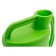 Watering can, 10 l, with a scatter, with a neck, green