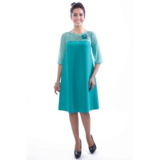 Women's dress, size 48, green color