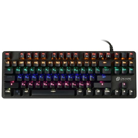 Milfic wire keyboard Oklick 969G ShotGun Mechanical Black USB Multimedia for Gam 108151