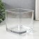 Glass of glass per 1 candle "Square" transparent 10x10x10 cm