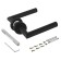 Separate pens set Allur 1801 SS BL, matte black color