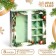 New Year. Box for 8 sweets and chocolate, with the window "Miracles" happen ", 17.7 x 17.8 x 3.8 cm, confectionery packaging