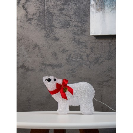 LED figure "Bear" 12 × 17 cm, acrylic, 20 LED, AAX2 batteries (not in the kit), white glow-1
