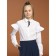 Blouse for girls, height 122 cm, white color