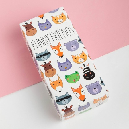 Набор носков KAFTAN "Funny friends" 5 пар, 22-24 см-4