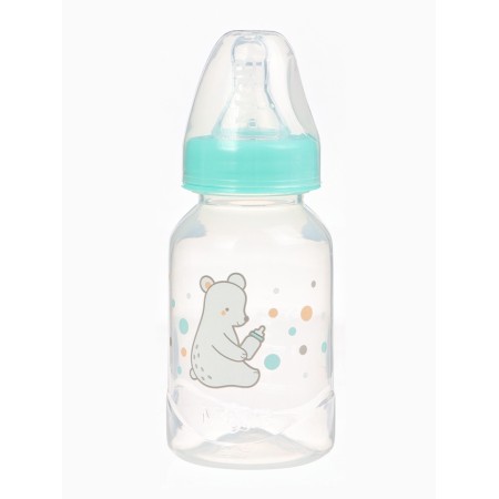 A bottle of feeding “Bear Basic”, classic throat, 150 ml., 0 months, white/turquoise color-3