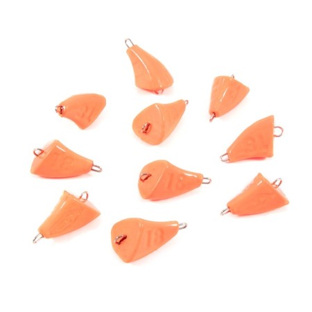 Cargo of a bullet-exentric painted pissy Yaman 10 pcs., 18 g, orange