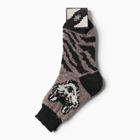 Men's woolen socks "Siberian wolf", beige color, size 25-2